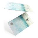 Teal and Aqua Unfocused Sparkling Orbs - Premium Protective Decal Skin-Kit for the Apple Credit Card