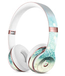 Teal and Aqua Unfocused Sparkling Orbs Full-Body Skin Kit for the Beats by Dre Solo 3 Wireless Headphones
