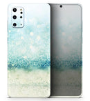 Teal and Aqua Unfocused Sparkling Orbs - Premium Vinyl Skin Decal for Samsung Galaxy S25 Ultra, S24, S23, S22 & All Galaxy S Models