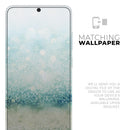 Teal and Aqua Unfocused Sparkling Orbs - Premium Vinyl Skin Decal for Samsung Galaxy S25 Ultra, S24, S23, S22 & All Galaxy S Models
