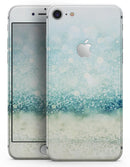Teal and Aqua Unfocused Sparkling Orbs - Skin-kit for the iPhone 8 or 8 Plus