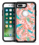 Teal and Coral Whispy Feathers - iPhone 7 Plus/8 Plus OtterBox Case & Skin Kits