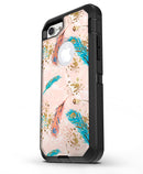 Teal_and_Croal_Feathers_Over_Gold_Strokes_iPhone7_Defender_V3.jpg
