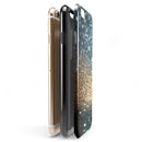 Teal and Gold Grungy Orbs of Light iPhone 6/6s or 6/6s Plus 2-Piece Hybrid INK-Fuzed Case