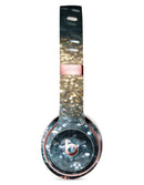 Teal and Gold Grungy Orbs of Light Full-Body Skin Kit for the Beats by Dre Solo 3 Wireless Headphones