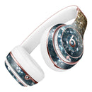 Teal and Gold Grungy Orbs of Light Full-Body Skin Kit for the Beats by Dre Solo 3 Wireless Headphones