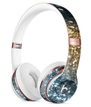 Teal and Gold Grungy Orbs of Light Full-Body Skin Kit for the Beats by Dre Solo 3 Wireless Headphones