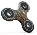 Teal and Gold Grungy Orbs of Light Full-Body Fidget Spinner Skin-Kit