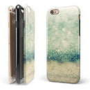 Teal and Gold Unfocused Orbs of Light iPhone 6/6s or 6/6s Plus 2-Piece Hybrid INK-Fuzed Case