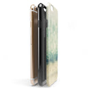 Teal and Gold Unfocused Orbs of Light iPhone 6/6s or 6/6s Plus 2-Piece Hybrid INK-Fuzed Case