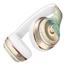 Teal and Gold Unfocused Orbs of Light Full-Body Skin Kit for the Beats by Dre Solo 3 Wireless Headphones