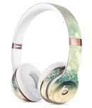 Teal and Gold Unfocused Orbs of Light Full-Body Skin Kit for the Beats by Dre Solo 3 Wireless Headphones