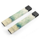 Teal and Gold Unfocused Orbs of Light - Premium Decal Protective Skin-Wrap Sticker compatible with the Juul Labs vaping device