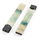 Teal and Gold Unfocused Orbs of Light - Premium Decal Protective Skin-Wrap Sticker compatible with the Juul Labs vaping device