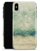 Teal and Gold Unfocused Orbs of Light - iPhone X Clipit Case
