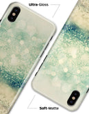 Teal and Gold Unfocused Orbs of Light - iPhone X Clipit Case