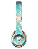 Teal and Orange Whispy Waterstrokes Full-Body Skin Kit for the Beats by Dre Solo 3 Wireless Headphones
