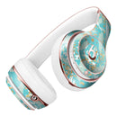 Teal and Orange Whispy Waterstrokes Full-Body Skin Kit for the Beats by Dre Solo 3 Wireless Headphones