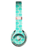 Teal and White Bubble Morrocan Pattern Full-Body Skin Kit for the Beats by Dre Solo 3 Wireless Headphones