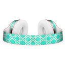 Teal and White Bubble Morrocan Pattern Full-Body Skin Kit for the Beats by Dre Solo 3 Wireless Headphones