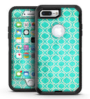 Teal and White Bubble Morrocan Pattern - iPhone 7 Plus/8 Plus OtterBox Case & Skin Kits