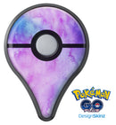 Teal to Pink 00424 Absorbed Watercolor Texture Pokémon GO Plus Vinyl Protective Decal Skin Kit