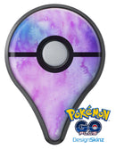 Teal to Pink 00424 Absorbed Watercolor Texture Pokémon GO Plus Vinyl Protective Decal Skin Kit