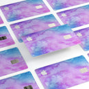 Teal to Pink 00424 Absorbed Watercolor Texture - Premium Protective Decal Skin-Kit for the Apple Credit Card
