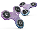 Teal to Pink 00424 Absorbed Watercolor Texture Full-Body Fidget Spinner Skin-Kit