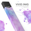 Teal to Pink 00424 Absorbed Watercolor Texture - Premium Decal Protective Skin-Wrap Sticker compatible with the Juul Labs vaping device