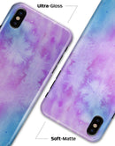 Teal to Pink 00424 Absorbed Watercolor Texture - iPhone X Clipit Case