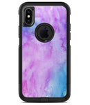 Teal to Pink 00424 Absorbed Watercolor Texture - iPhone X OtterBox Case & Skin Kits