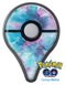 Teal to Pink 434 Absorbed Watercolor Texture Pokémon GO Plus Vinyl Protective Decal Skin Kit