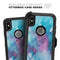 Teal to Pink 434 Absorbed Watercolor Texture - Skin Kit for the iPhone OtterBox Cases