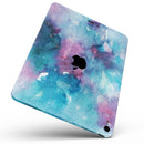 Teal to Pink 434 Absorbed Watercolor Texture - Full Body Skin Decal for the Apple iPad Pro 12.9", 11", 10.5", 9.7", Air or Mini (All Models Available)