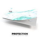 Teal v4 Textured Marble - Premium Protective Decal Skin-Kit for the Apple Credit Card