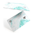 Teal v4 Textured Marble - Premium Protective Decal Skin-Kit for the Apple Credit Card