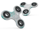 Teal v4 Textured Marble Full-Body Fidget Spinner Skin-Kit