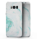 Teal v4 Textured Marble - Samsung Galaxy S8 Full-Body Skin Kit