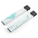 Teal v4 Textured Marble - Premium Decal Protective Skin-Wrap Sticker compatible with the Juul Labs vaping device