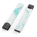 Teal v4 Textured Marble - Premium Decal Protective Skin-Wrap Sticker compatible with the Juul Labs vaping device