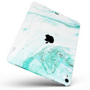Teal v4 Textured Marble - Full Body Skin Decal for the Apple iPad Pro 12.9", 11", 10.5", 9.7", Air or Mini (All Models Available)