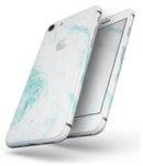 Teal v4 Textured Marble - Skin-kit for the iPhone 8 or 8 Plus