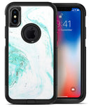 Teal v4 Textured Marble - iPhone X OtterBox Case & Skin Kits