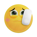 Teary Eyed Friendly Emoticons// WaterProof Rubber Foam Backed Anti-Slip Mouse Pad for Home Work Office or Gaming Computer Desk