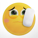 Teary Eyed Friendly Emoticons// WaterProof Rubber Foam Backed Anti-Slip Mouse Pad for Home Work Office or Gaming Computer Desk