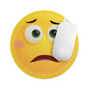 Teary Sad Friendly Emoticons// WaterProof Rubber Foam Backed Anti-Slip Mouse Pad for Home Work Office or Gaming Computer Desk
