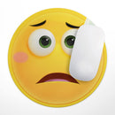 Teary Sad Friendly Emoticons// WaterProof Rubber Foam Backed Anti-Slip Mouse Pad for Home Work Office or Gaming Computer Desk