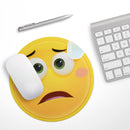 Teary Sad Friendly Emoticons// WaterProof Rubber Foam Backed Anti-Slip Mouse Pad for Home Work Office or Gaming Computer Desk
