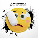 Teary Sad Friendly Emoticons// WaterProof Rubber Foam Backed Anti-Slip Mouse Pad for Home Work Office or Gaming Computer Desk